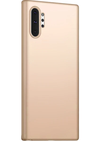 Matte Silicone Samsung Galaxy Note 10 Plus Kılıf Gold