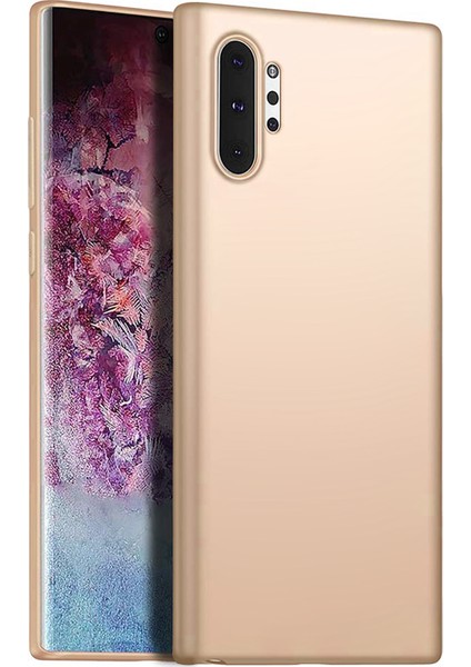 Matte Silicone Samsung Galaxy Note 10 Plus Kılıf Gold