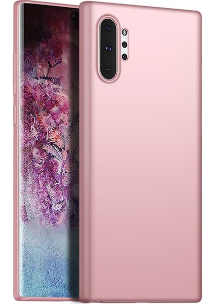 Matte Silicone Samsung Galaxy Note 10 Plus Kılıf Rose Gold