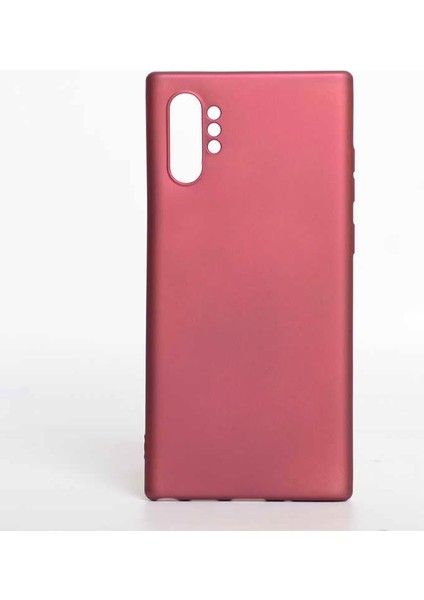 Matte Silicone Samsung Galaxy Note 10 Plus Kılıf Mor