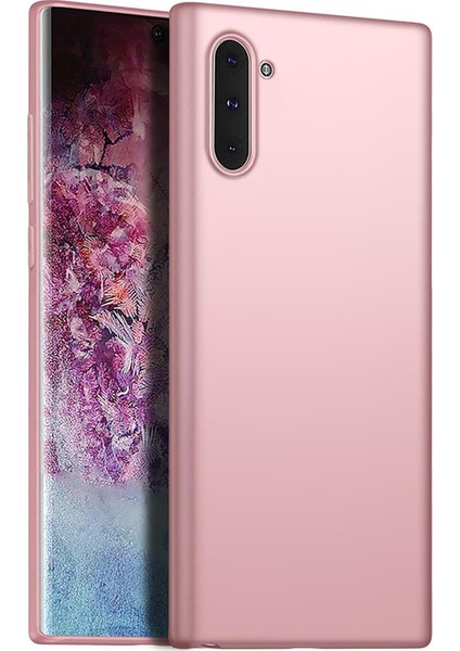 Matte Silicone Samsung Galaxy Note 10 Kılıf Rose Gold