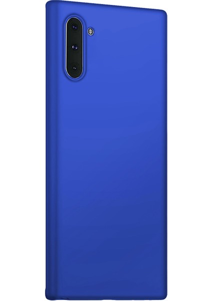 Matte Silicone Samsung Galaxy Note 10 Kılıf Mavi