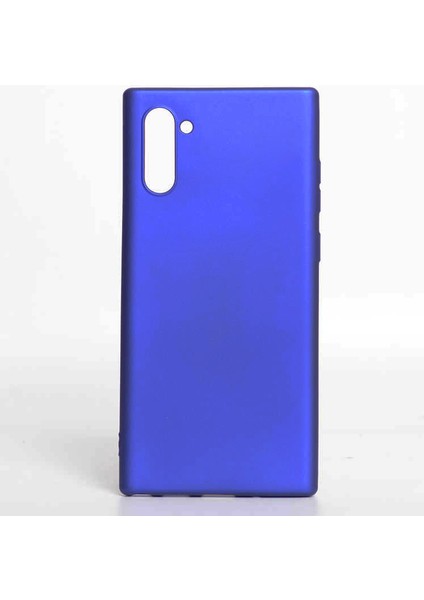 Matte Silicone Samsung Galaxy Note 10 Kılıf Mavi