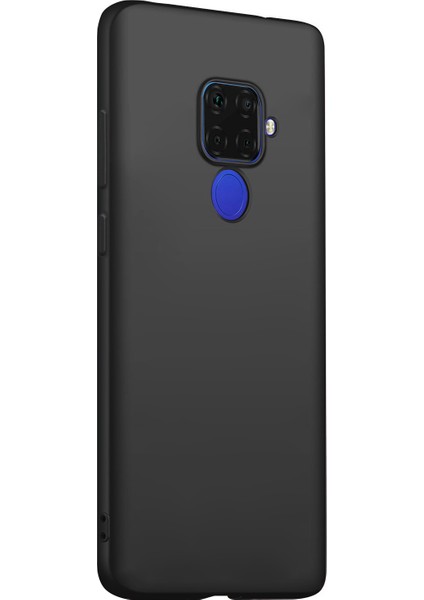 Matte Silicone Huawei Mate 30 Lite Kılıf Siyah