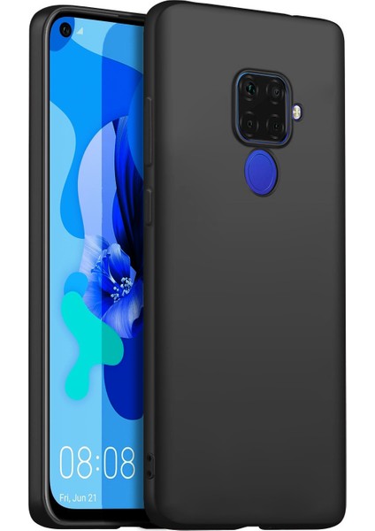 Matte Silicone Huawei Mate 30 Lite Kılıf Siyah