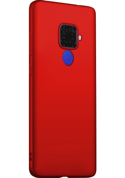 Matte Silicone Huawei Mate 30 Lite Kılıf Kırmızı