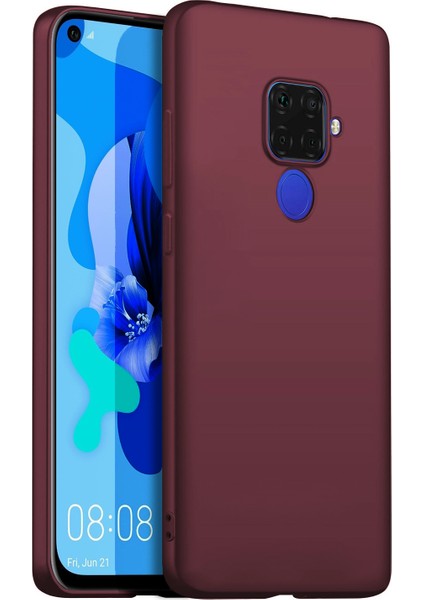 Matte Silicone Huawei Mate 30 Lite Kılıf Mor