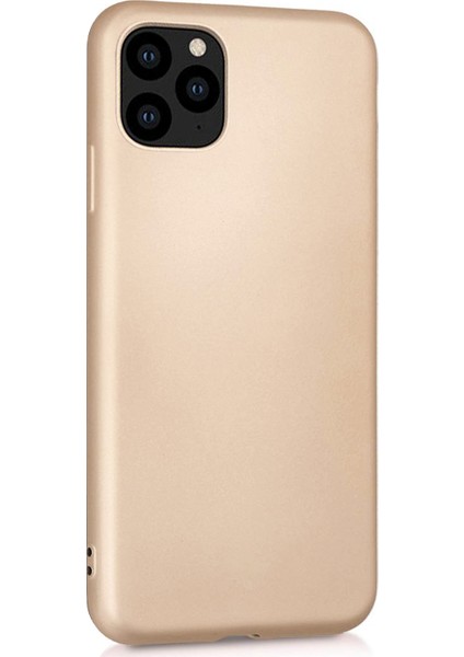 Matte Silicone Apple iPhone 11 Pro Kılıf Gold