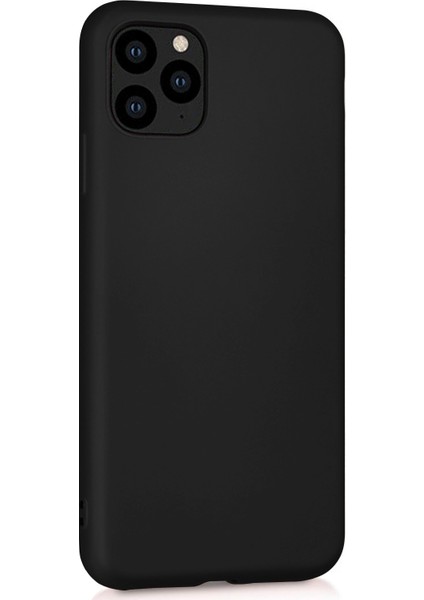 Matte Silicone Apple iPhone 11 Pro Kılıf Siyah