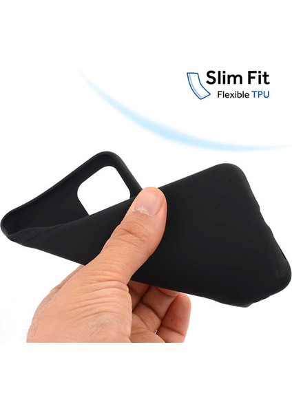 Matte Silicone Apple iPhone 11 Pro Kılıf Siyah