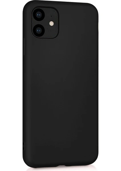 Matte Silicone Apple iPhone 11 Kılıf Siyah