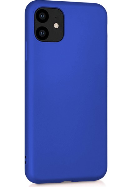 Matte Silicone Apple iPhone 11 Kılıf Mavi