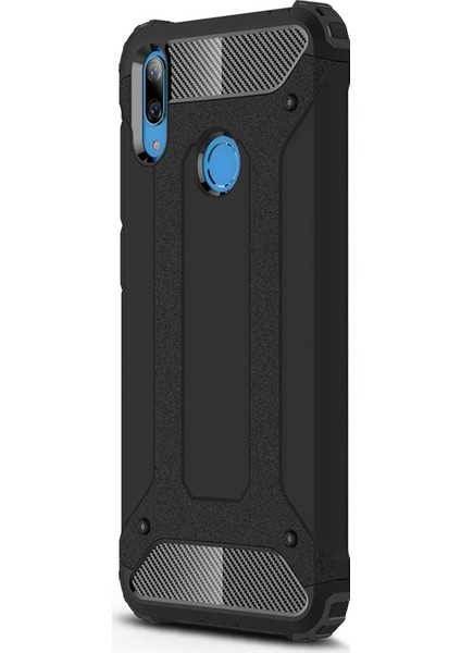 Huawei Y7 Prime 2019 Kılıf Rugged Armor Siyah
