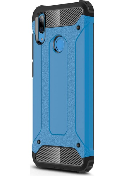 Huawei Y7 Prime 2019 Kılıf Rugged Armor Mavi