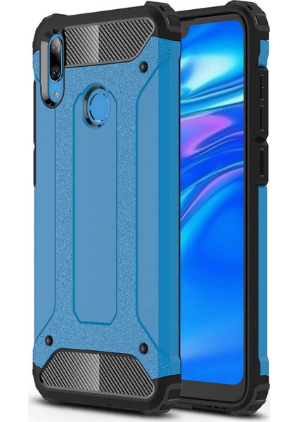 Huawei Y7 Prime 2019 Kılıf Rugged Armor Mavi