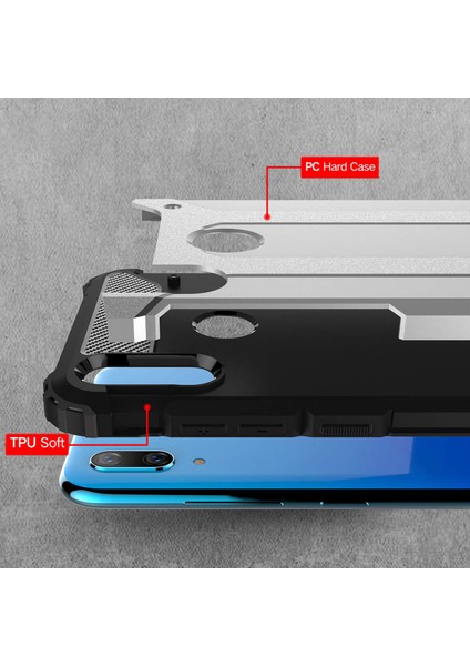 Huawei Y7 2019 Kılıf Rugged Armor Rose Gold