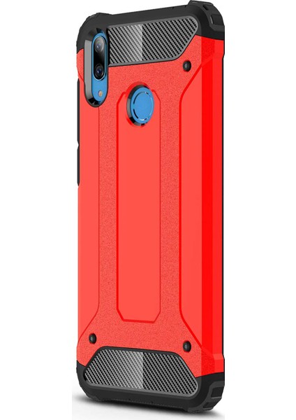 Huawei Y7 2019 Kılıf Rugged Armor Kırmızı
