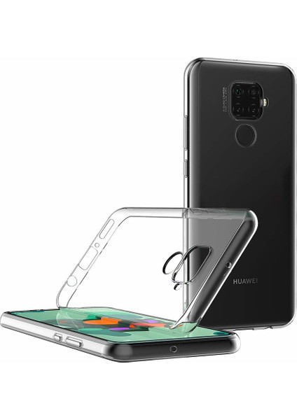 Huawei Mate 30 Lite Kılıf Transparent Soft Şeffaf