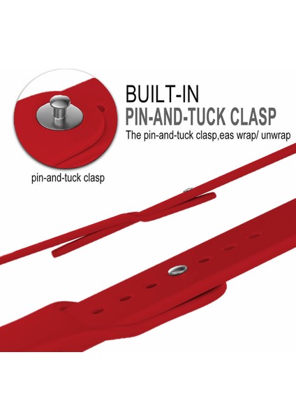 Apple Watch Uyumlu Series 5 40 mm Silikon Kordon Kırmızı fiyatları