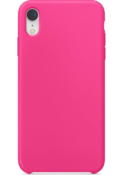 Apple iPhone XR Kılıf Liquid Lansman Silikon Pembe
