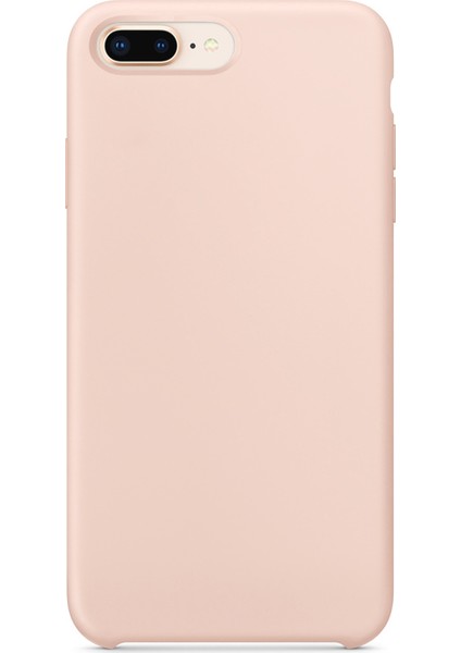 Apple iPhone 8 Plus Kılıf Liquid Lansman Silikon Rose Gold