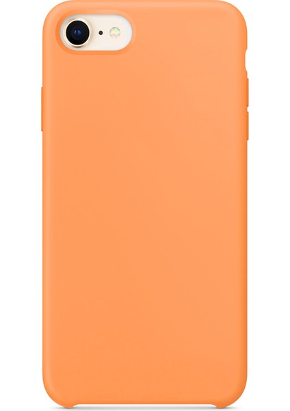 Apple iPhone 7 Kılıf Liquid Lansman Silikon Turuncu