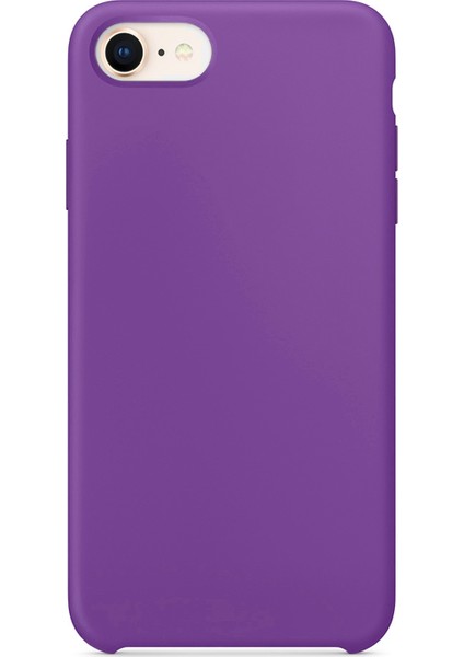 Apple iPhone 7 Kılıf Liquid Lansman Silikon Mor