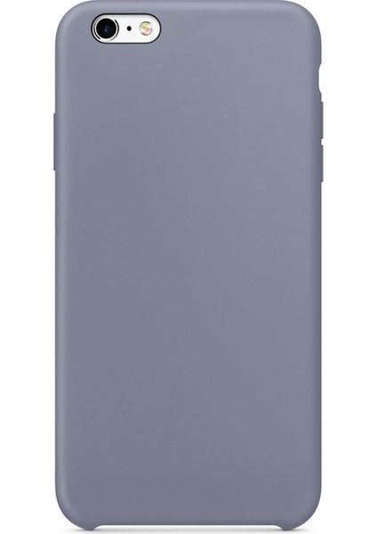 Apple iPhone 6S Kılıf Liquid Lansman Silikon Gri