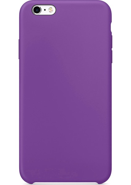 Apple iPhone 6S Kılıf Liquid Lansman Silikon Mor