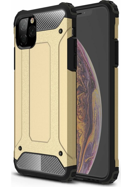 Apple iPhone 11 Pro Max Kılıf Rugged Armor Gold