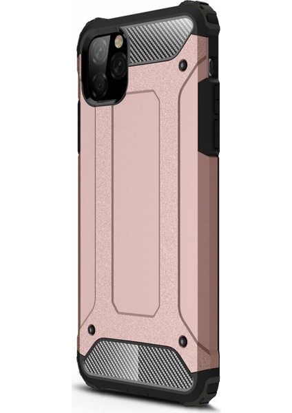 Apple iPhone 11 Pro Max Kılıf Rugged Armor Rose Gold