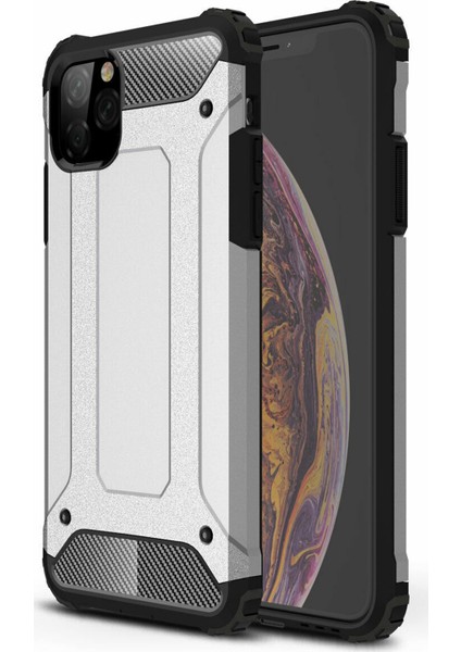 Apple iPhone 11 Pro Max Kılıf Rugged Armor Gümüş fiyatları