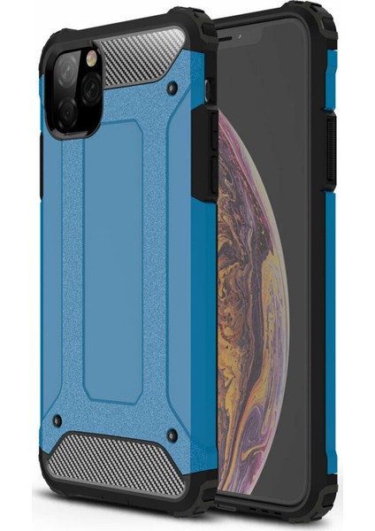 Apple iPhone 11 Pro Max Kılıf Rugged Armor Mavi