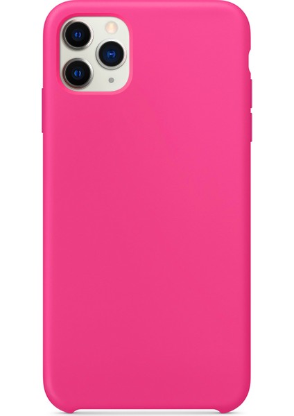 Apple iPhone 11 Pro Kılıf Liquid Lansman Silikon Pembe