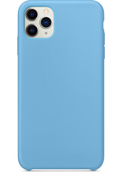 Apple iPhone 11 Pro Kılıf Liquid Lansman Silikon Mavi