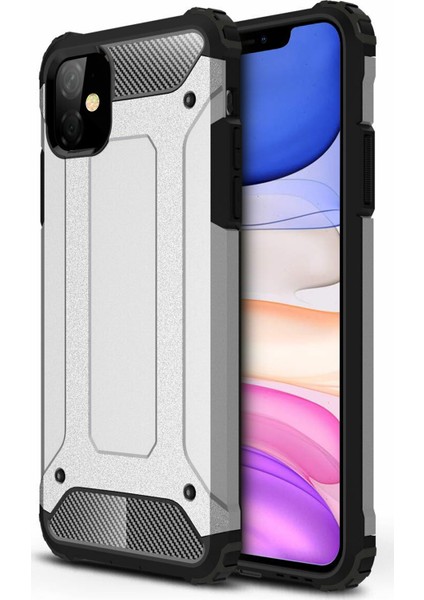Apple iPhone 11 Kılıf Rugged Armor Gümüş fiyatları
