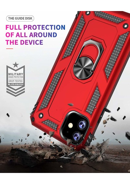 Apple iPhone 11 Kılıf Military Ring Holder Lacivert indirimleri