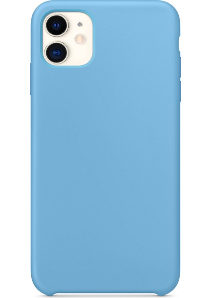 Apple iPhone 11 Kılıf Liquid Lansman Silikon Mavi