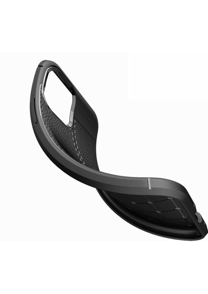 Apple iPhone 11 Kılıf Deri Dokulu Silikon Siyah modelleri