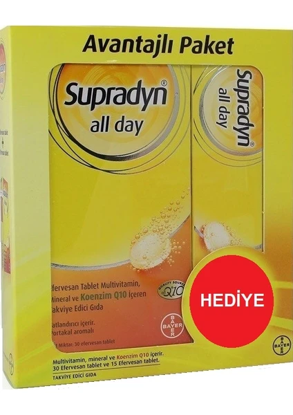 Vitamin 30 Efeversan Tablet -15 Efeversan Tablet Hediyeli