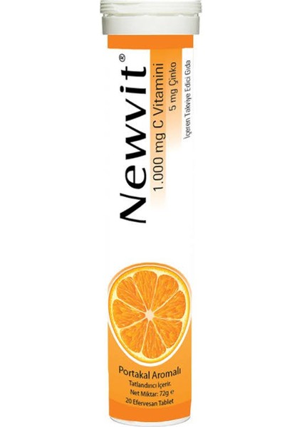 Newvit Vitamin C Efervesan - 20 Tablet