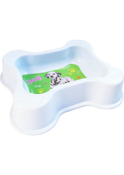 Kedi Köpek Desenli Kemik Şekilli Mama Su Kabı HRB-121