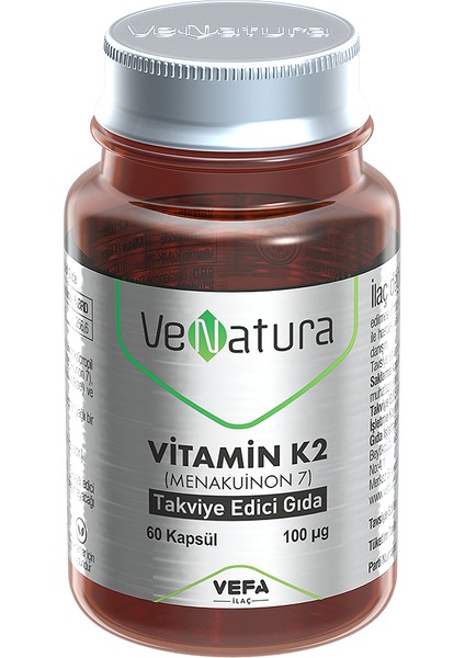 Vitamin K2 (Menakuinon 7) Takviye Edici Gıda