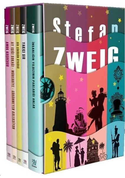 Amok Koşucusu - Ay Işığı Sokağı - Yakıcı Sır - Bir Çöküşün Öyküsü - İnsanlığın Yıldızının Parladığı Anlar - 5 Kitap Takım - Stefan Zweig