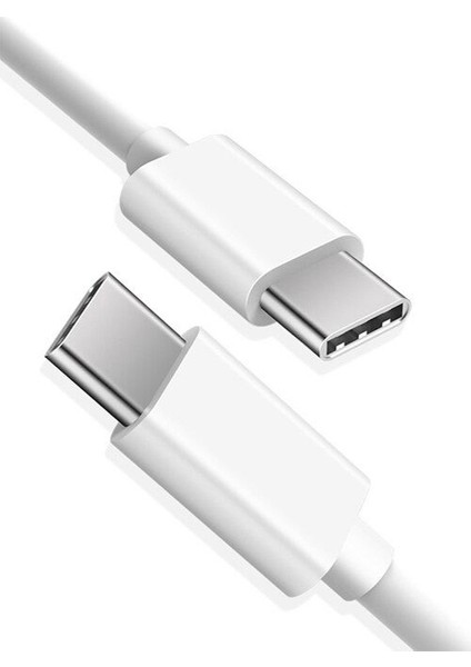 SR2828 Type-C To Type-C Şarj ve Data Kablosu 1 m Beyaz