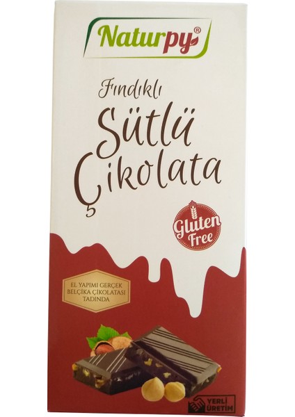 Glutensiz Sütlü Fındıklı Çikolata 100 gr