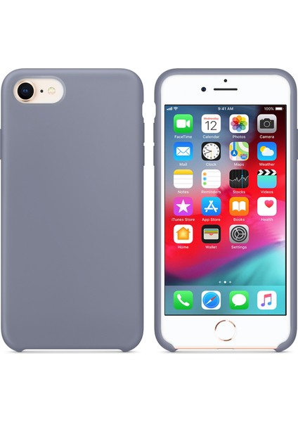 Apple iPhone 7 Kılıf Liquid Lansman Silikon Gri fiyatları