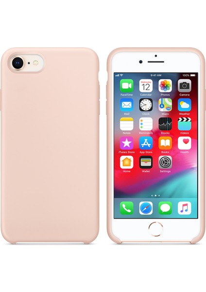 Apple iPhone 7 Kılıf Liquid Lansman Silikon Rose Gold fiyatları