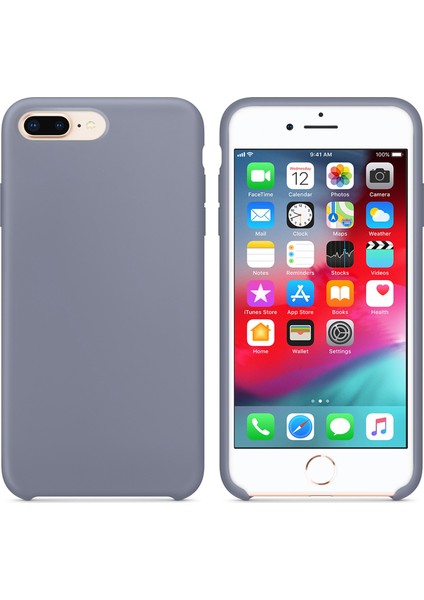 Apple iPhone 7 Plus Kılıf Liquid Lansman Silikon Gri fiyatları