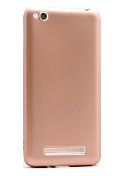 Xiaomi Redmi 4A Kılıf Premier Mat Silikon Kılıf Slim Fit Gold